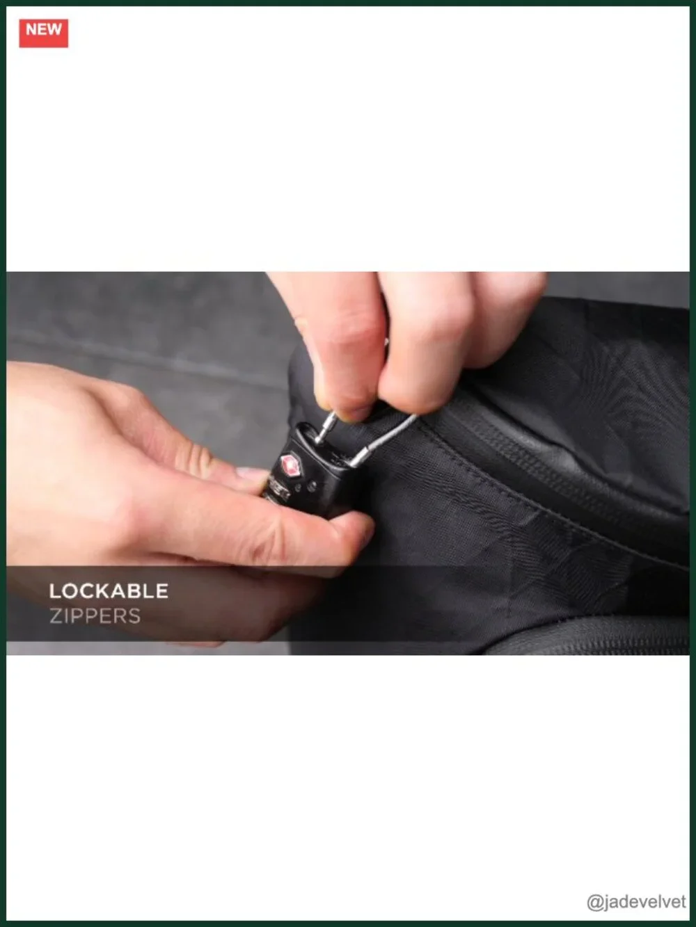 8L RFID-Blocking Sling Laptop Bag with Maglockz Buckle & USB Port